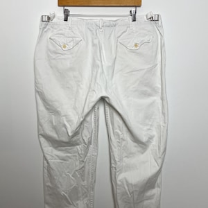 Vintage Polo by Ralph Lauren White Canvas Sailing Pants (size 40)