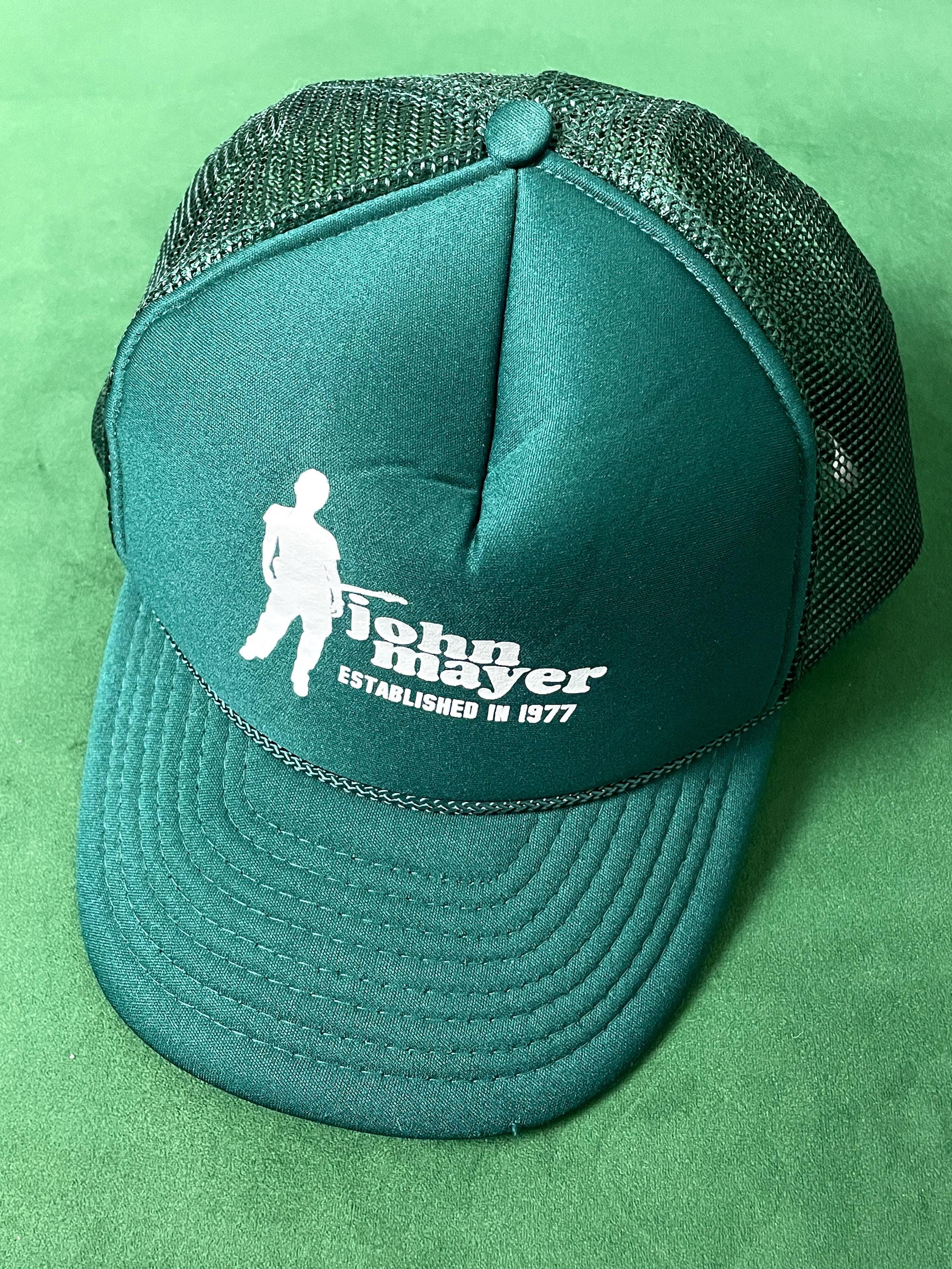 Vintage 2000s John Mayer Blues Guitarist Green Snap Back  display picture 1