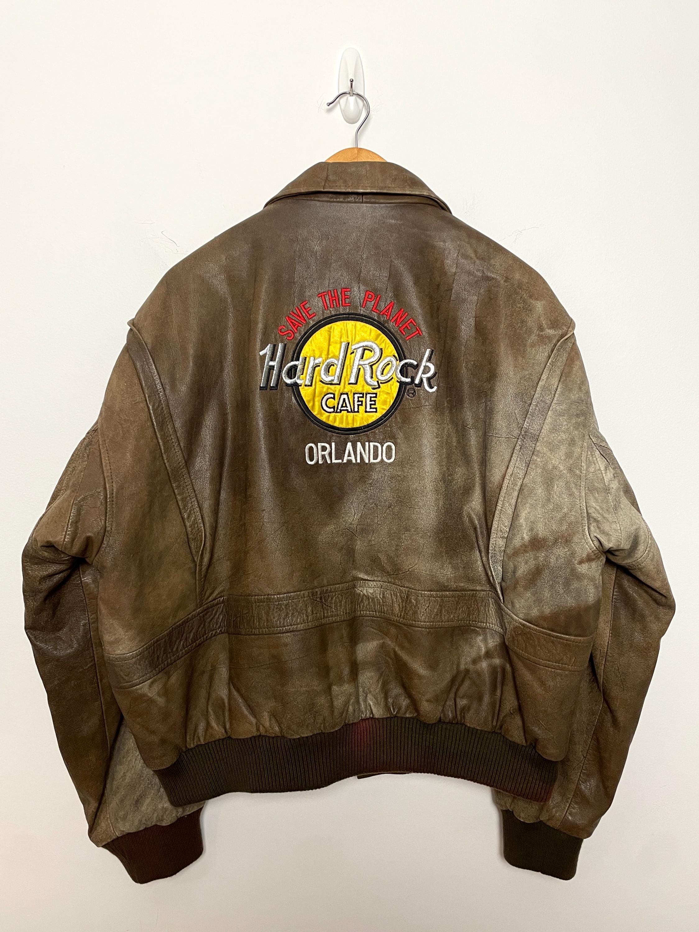 Hard Rock Cafe Leather Jacket - Etsy Canada