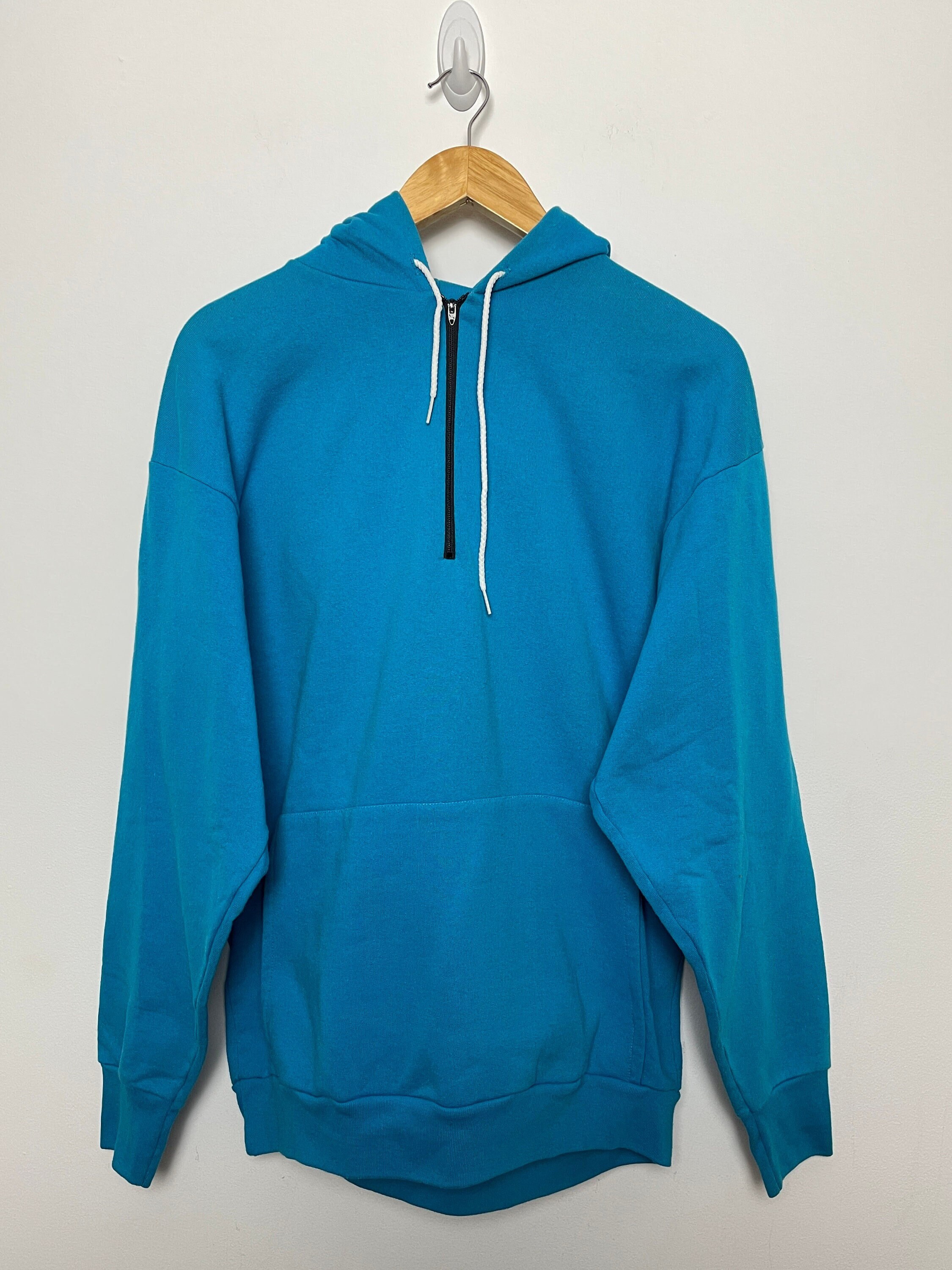 トップス 60s- usa vintage talonzip hoodie paint Vintage 1980s Textile Prints Talon Zipper Made in USA Blank