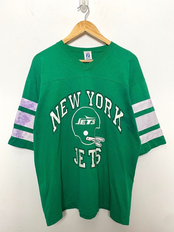 Vintage 1980s New York Jets Logo 7 AFC NFL Football Made in USA 