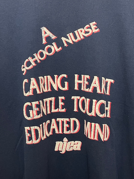 Vintage 1990s School Nurse made in USA Spell Out … - image 2