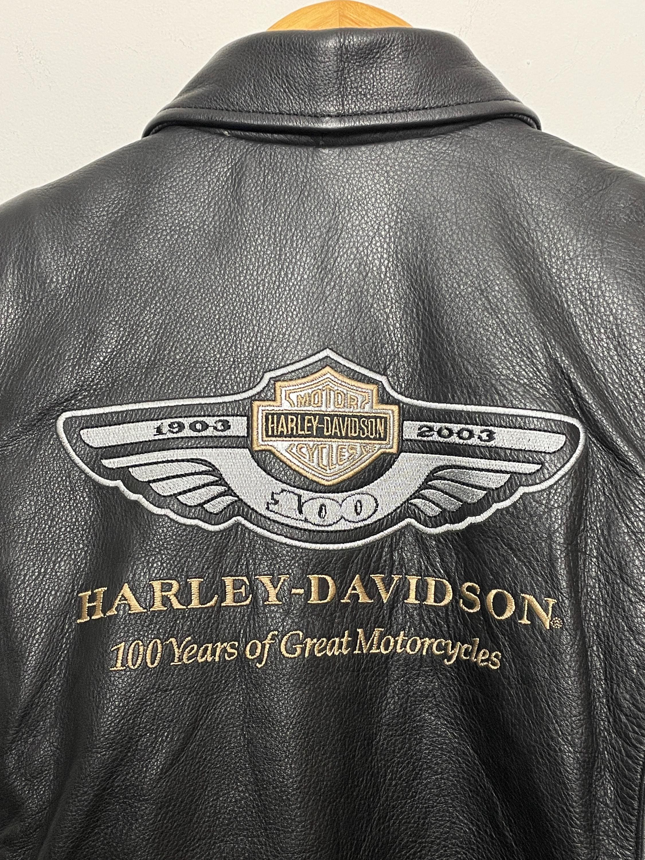 Vintage 2003 Harley Davidson Motorcycles 100 Year Anniversary Zip