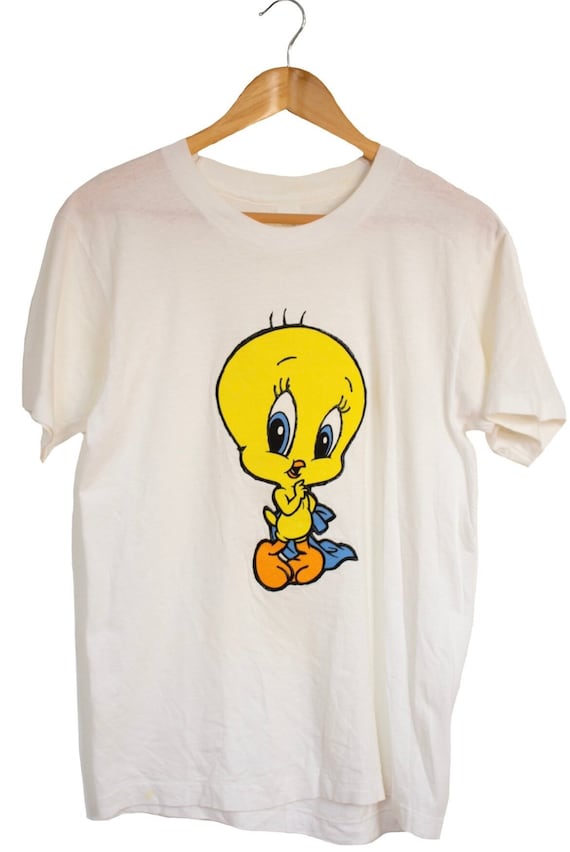 Vintage Tweety Bird Looney Tunes Graphic Tee Shirt (size Adult Medium)