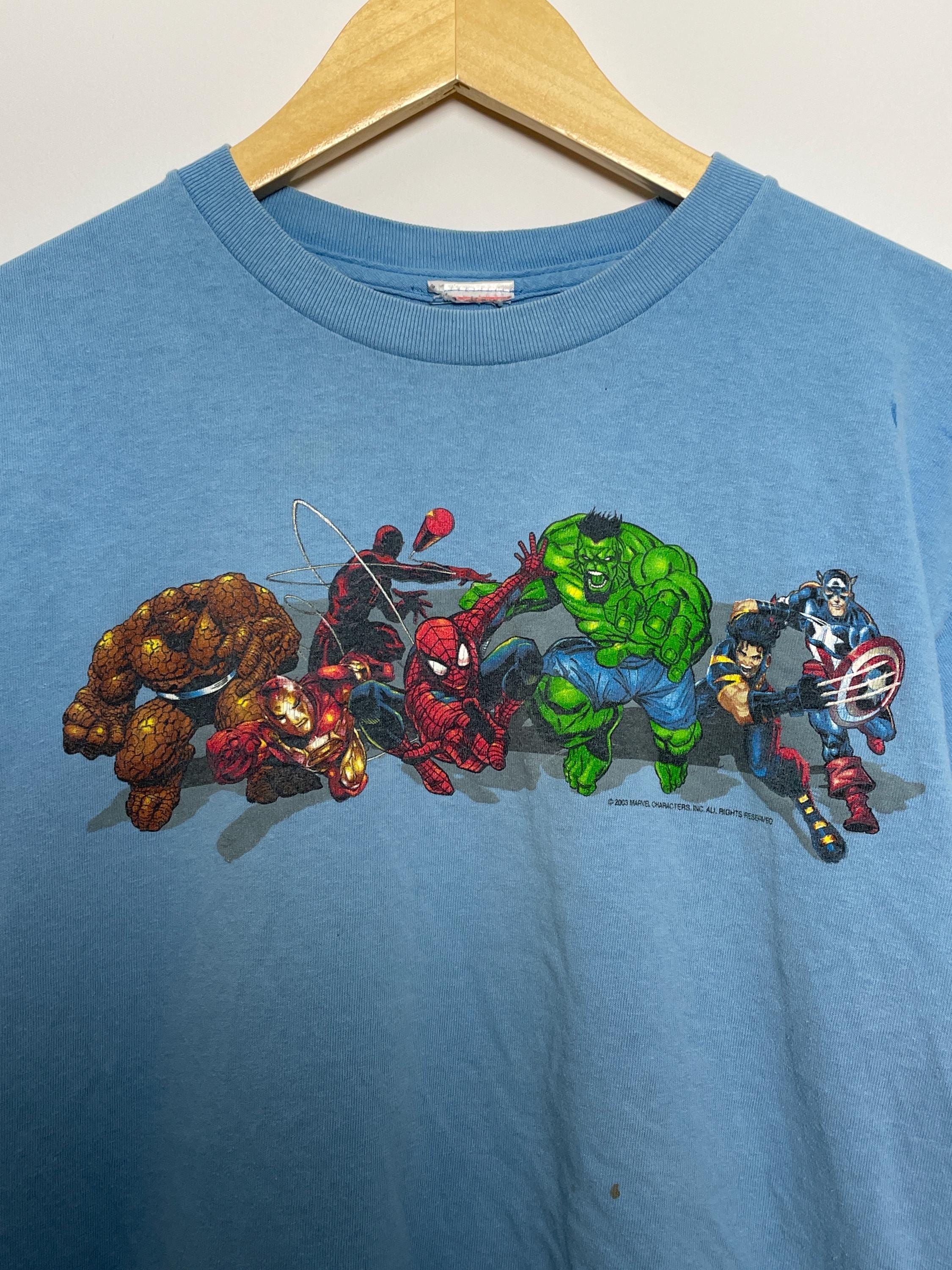 Vintage 2003 Marvel Comics Superhero Graphic Tee Shirt (size Adult ...