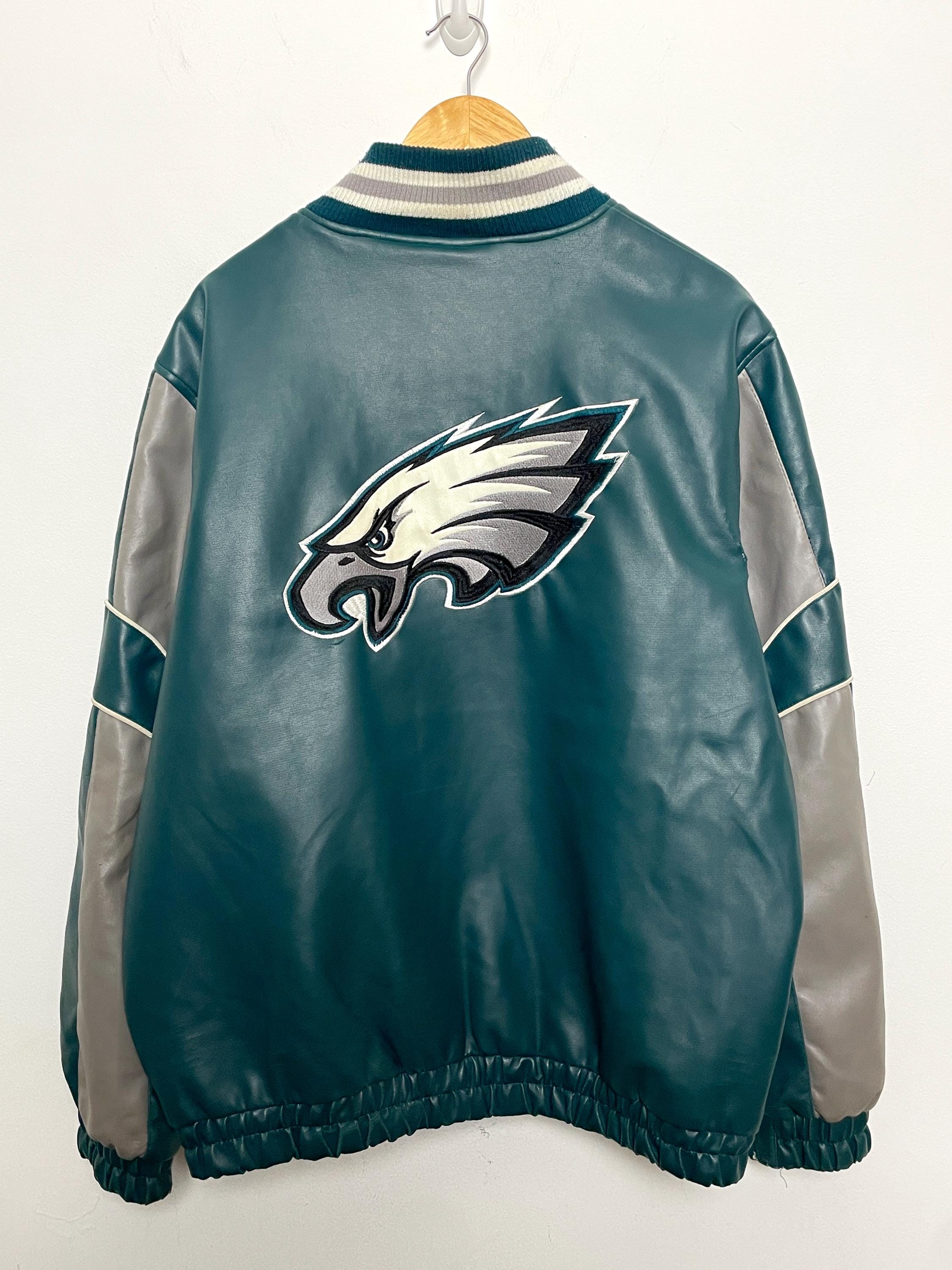 Vintage Philadelphia Eagles NFL Football NFC East Green Faux