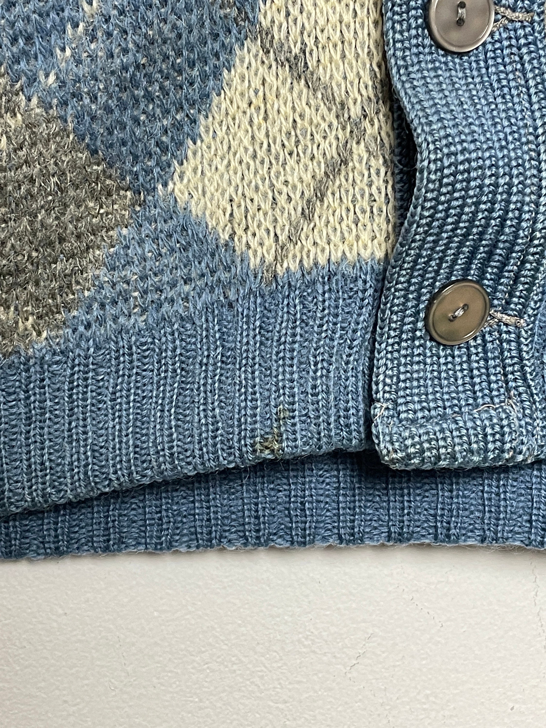 Vintage 1960s Jantzen Wool and Mohair Made in USA Argyle