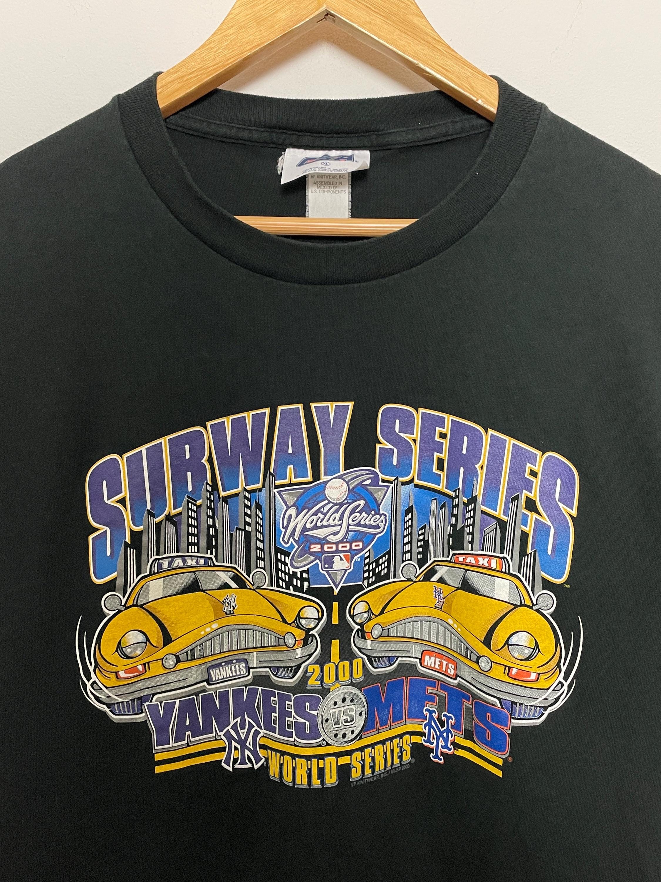 Vintage 2000 Subway Series New York Yankees Vs Mets Yellow