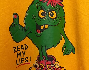 Vintage 1980s Camacho Gerald the Green Monster “read My Lips