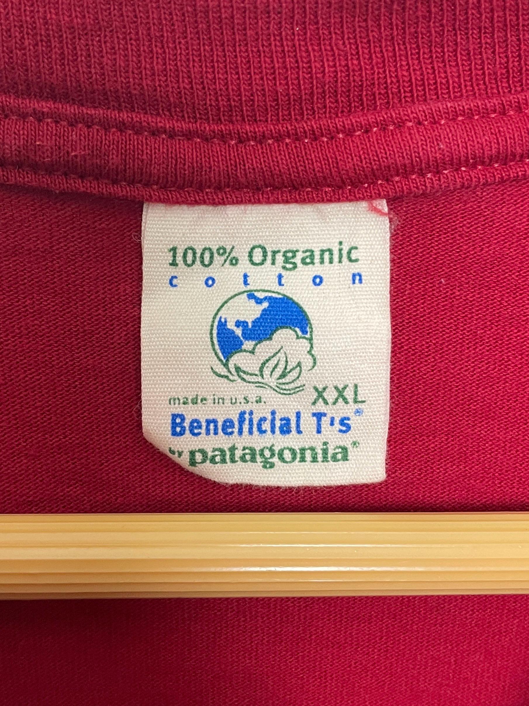Vintage 1990s Patagonia “beneficial T” Organic Cotton Made Vintage 1990s Patagonia “beneficial T” Organic Cotton Made