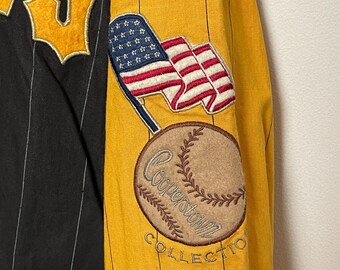 Veste Bomber Vintage Pirates Pittsburgh Mirage - Années 90, Coupé Large L
