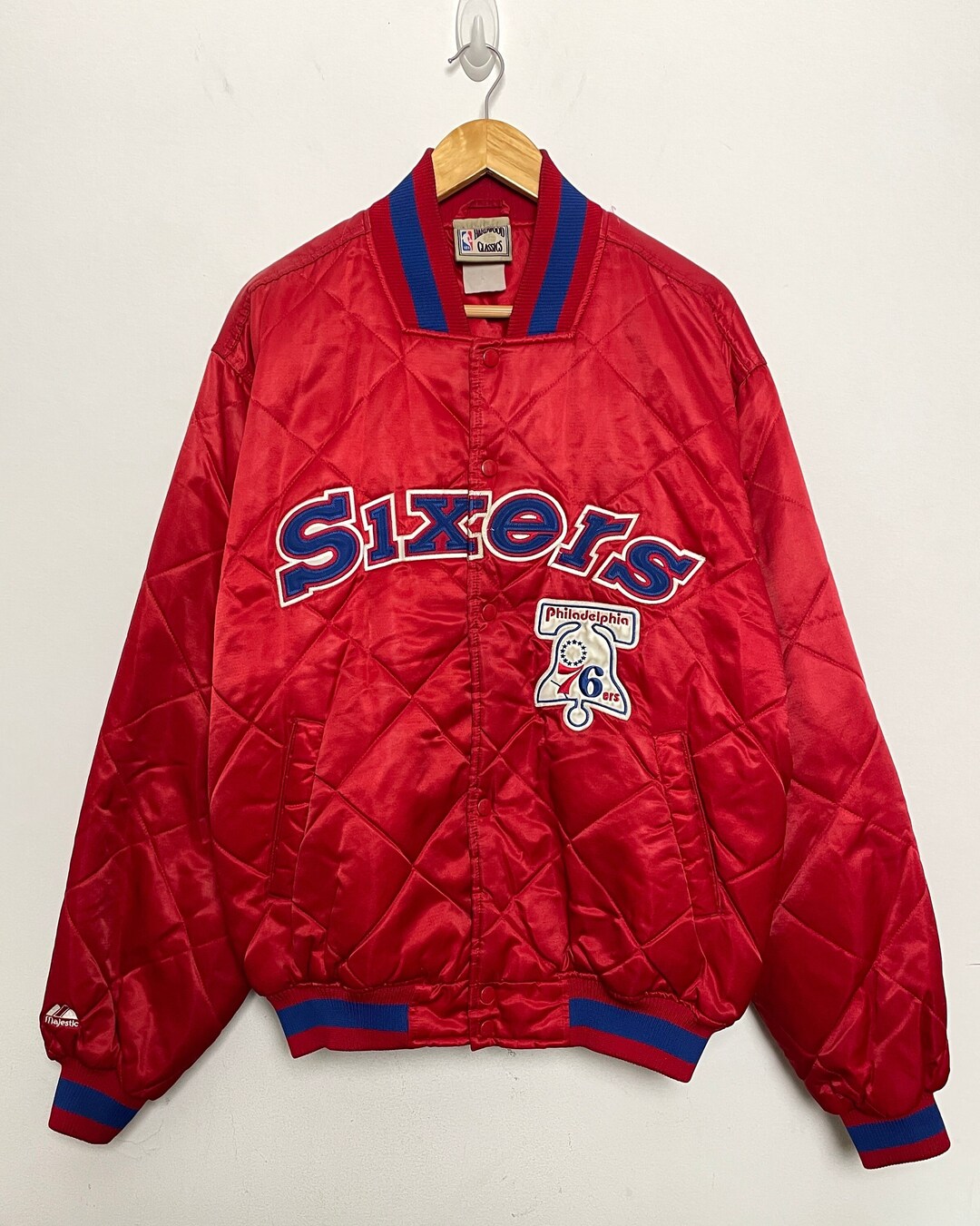 Vintage 1990s Philadelphia 76ers Hardwood Classics NBA Basketball