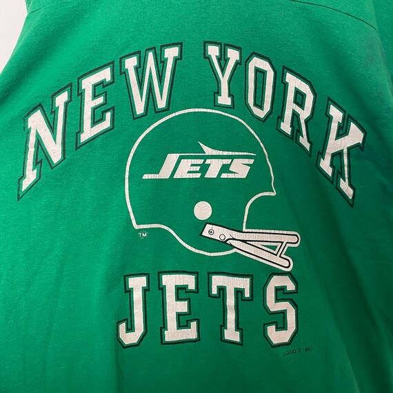 Vintage 1980s New York Jets Logo 7 AFC NFL Football Made in USA 
