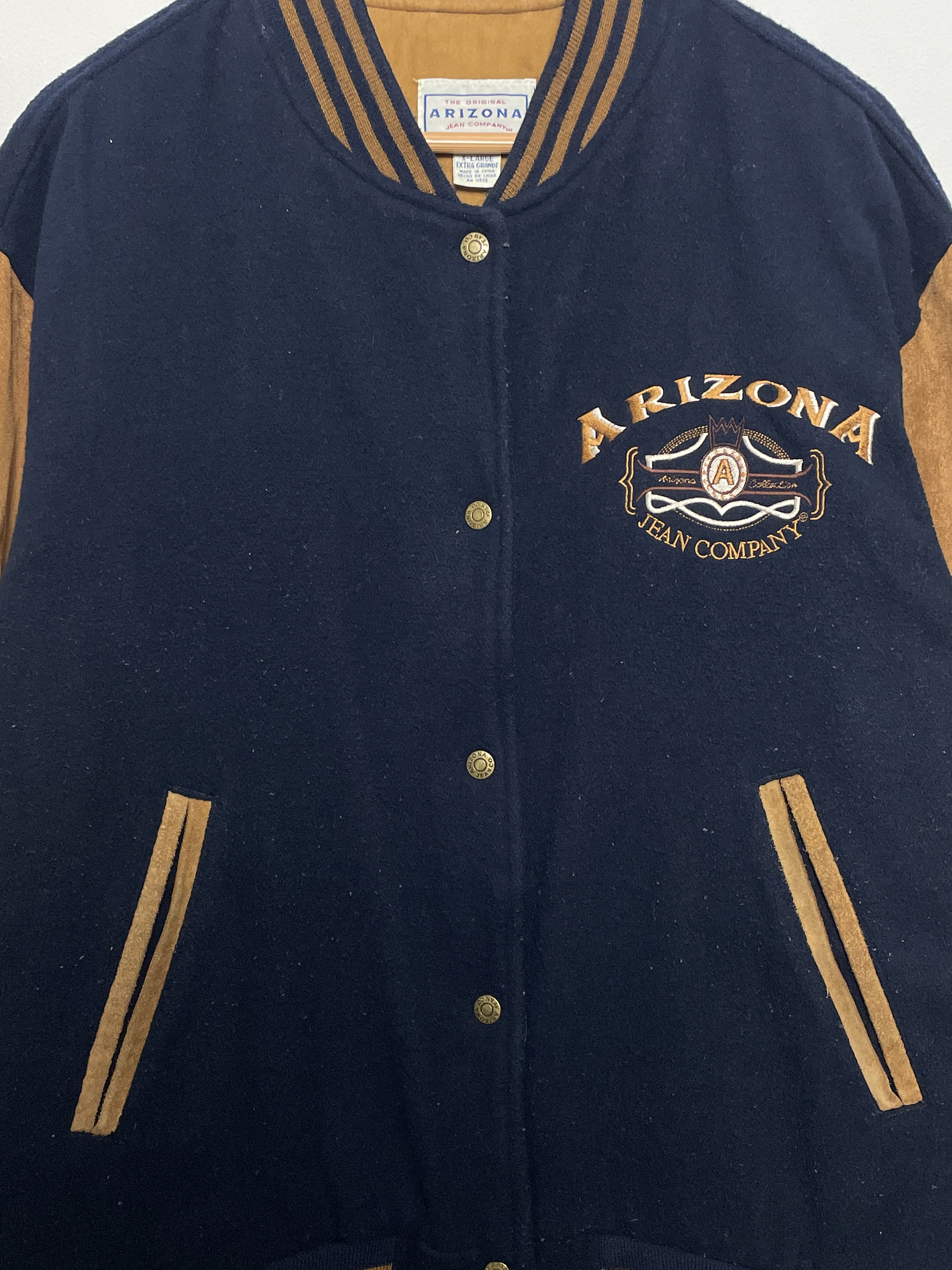 Vintage 1990s Arizona Jean Company Varsity Letterman Style Wool 
