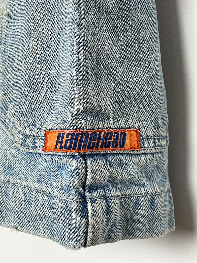 Vintage 1990s JNCO Flamehead Streetwear Made in USA Denim - Etsy