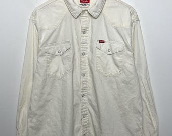 Chemise Western Vintage Brodée Pour Femme, Manches Transparentes, Taille M, Look Rodeo
