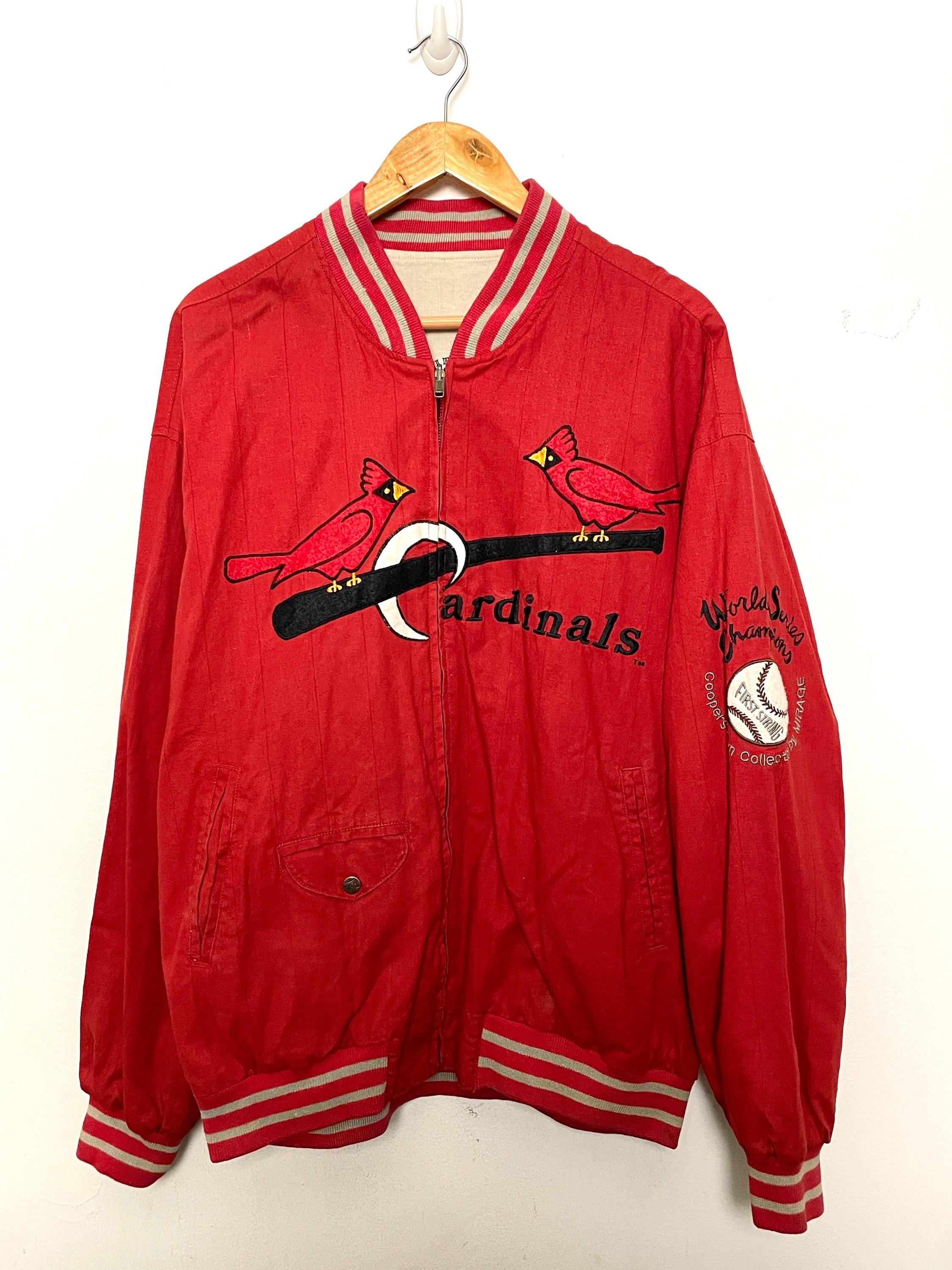 St. Louis Cardinals ボンバージャケット Mサイズ Satin Full-Zip New Era St. Louis Cardinals Bomber Jacket - Jackets