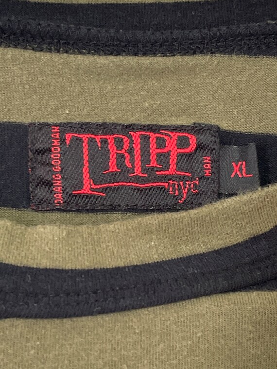 Vintage Y2K Tripp NYC Striped Long Sleeve Rave Te… - image 4