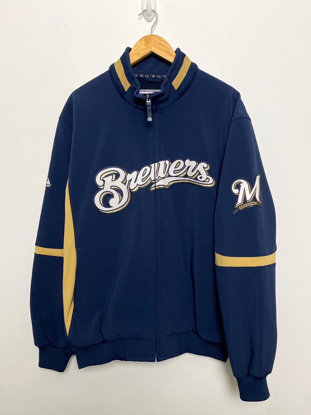 Vintage Milwaukee Brewers MLB Baseball Fleece Lined Dugout