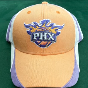 Vintage Early 2000s Y2K Phoenix Suns NBA Basketball Striped Strap Back Hat (adjustable)