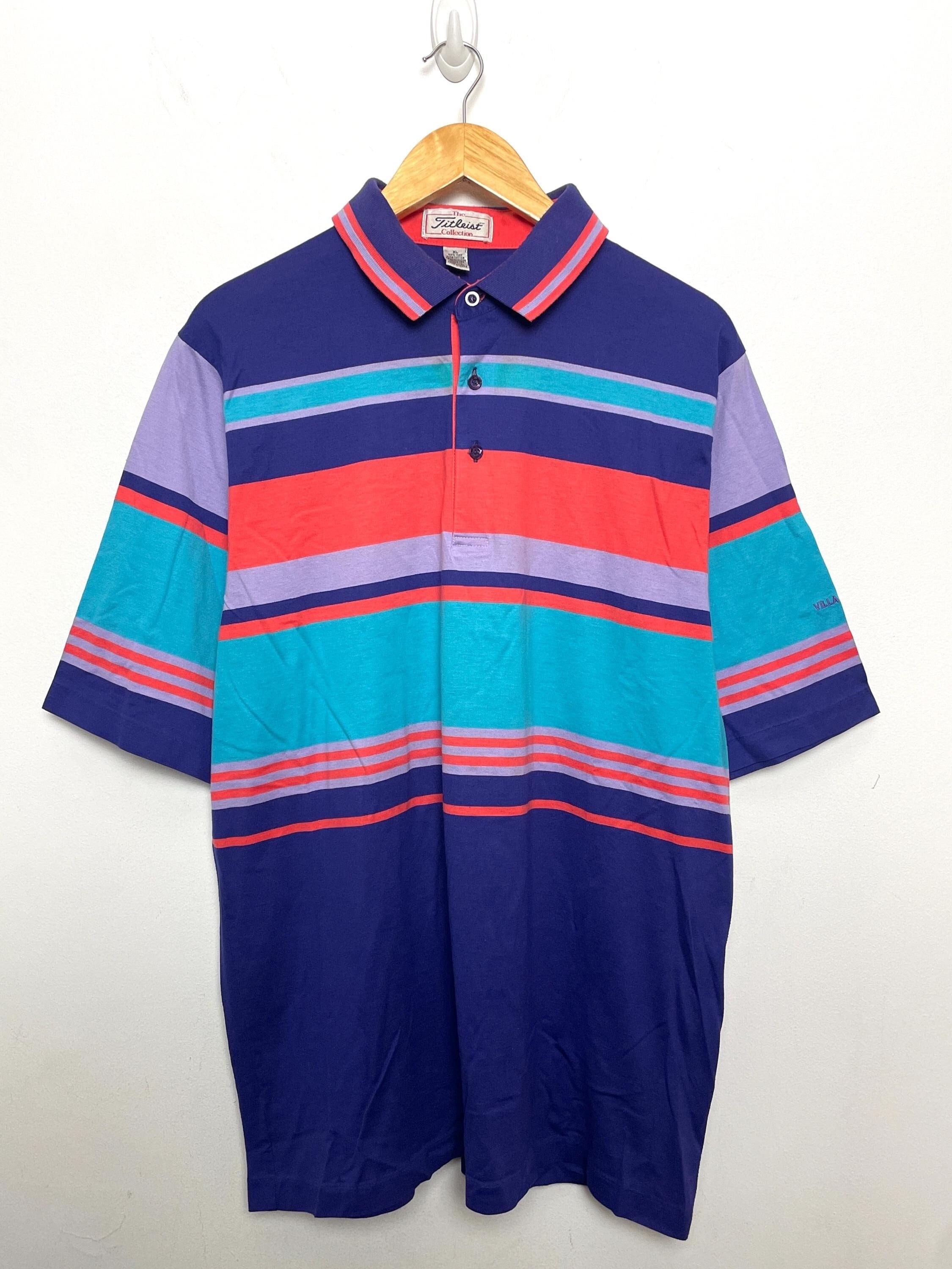 Vintage 1990s the Titleist Collection Multi Color Striped