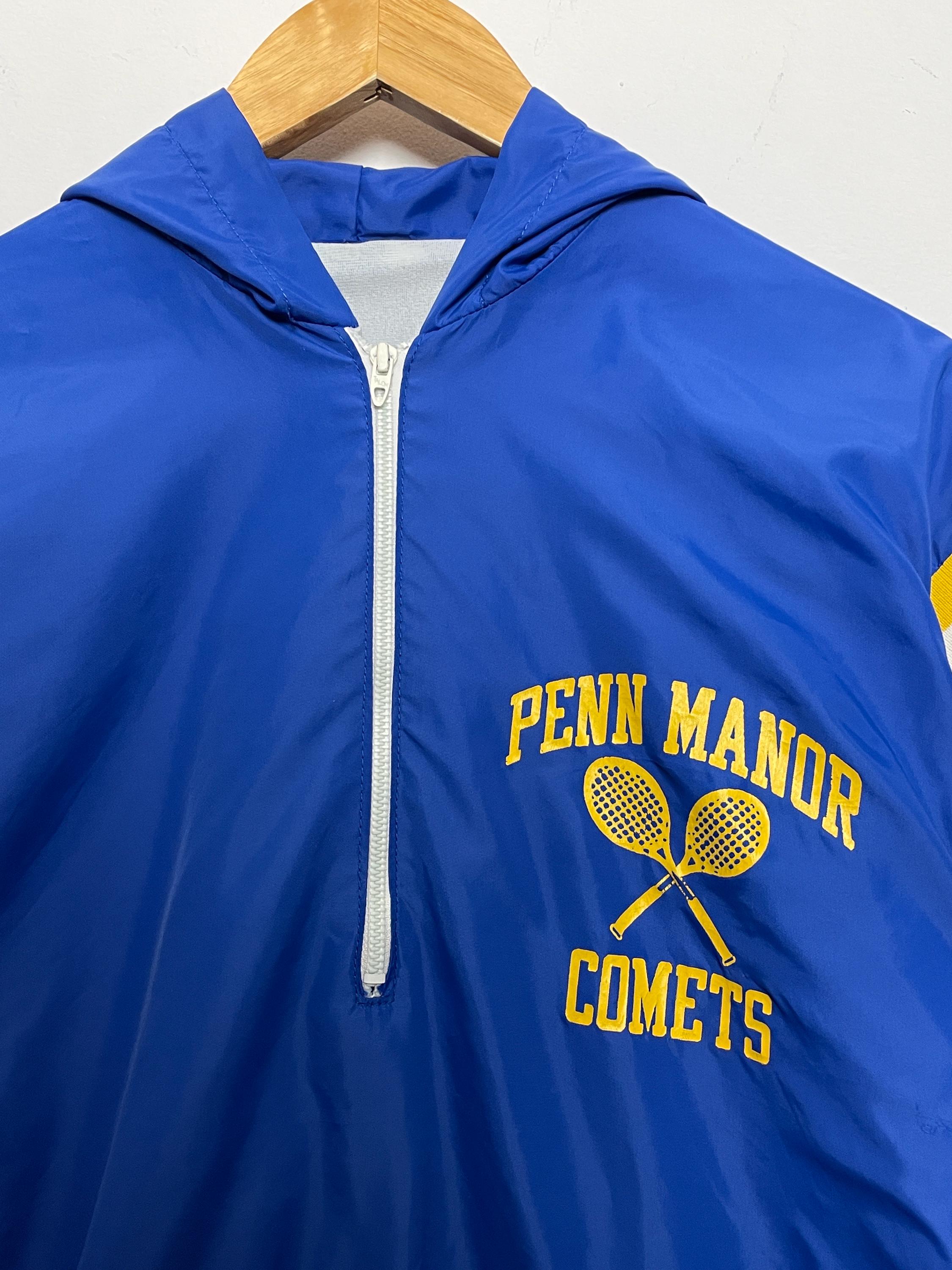 Vintage 1980s Champion Penn Manor Comets Tennis Ringer Half