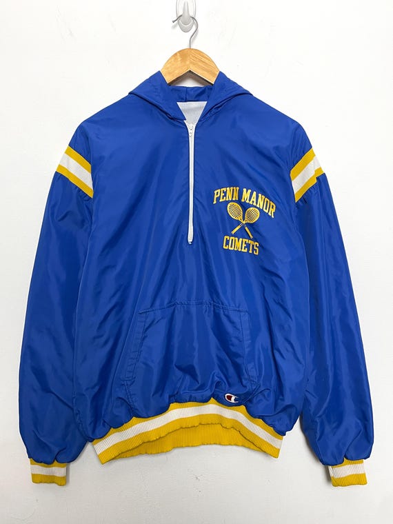 【USA製】80s Champion　ハーフジップ　Talonジップ　アノラック USA製 80年代 80s Champion チャンピオン ハーフジップ 胸