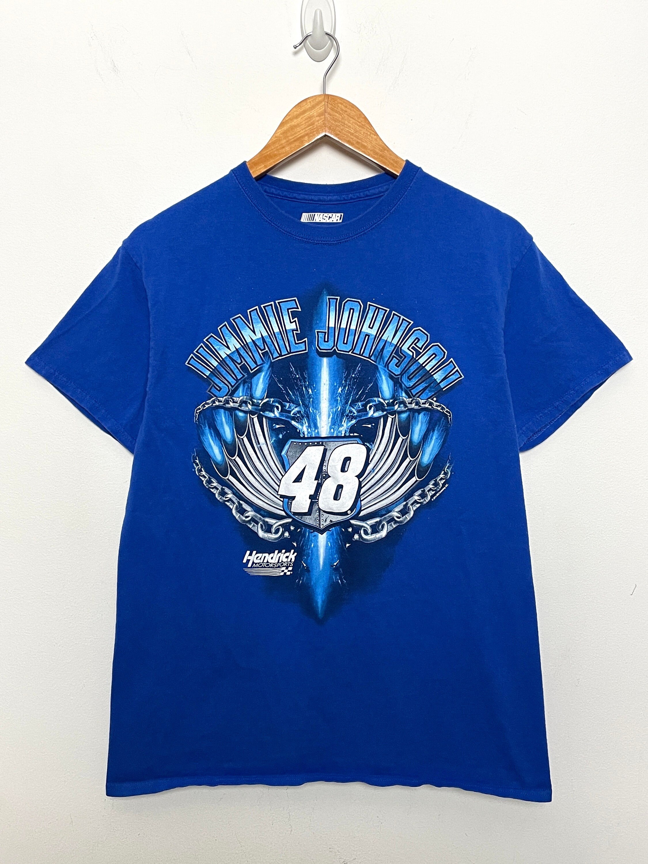 Vintage Y2K Jimmie Johnson 48 NASCAR Graphic Racing Tee Shirt fits Adult Small Etsy