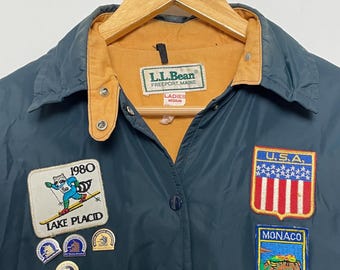 Vintage 50s 60s LL Bean Chamois Lined Nylon Coach's Jacket