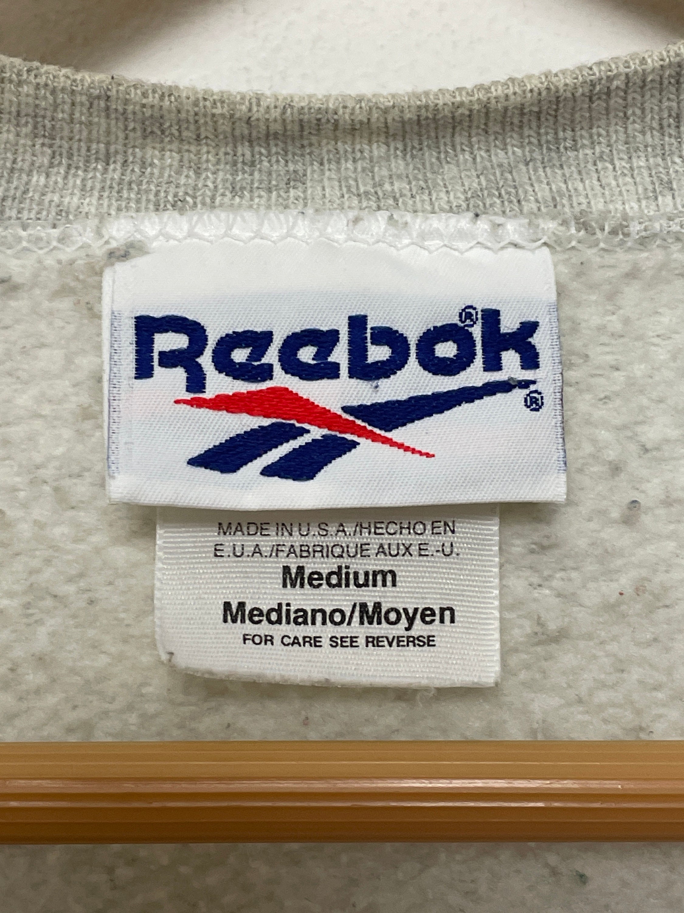 Vintage 1990s Reebok Spell Out Delta Logo Graphic Pullover