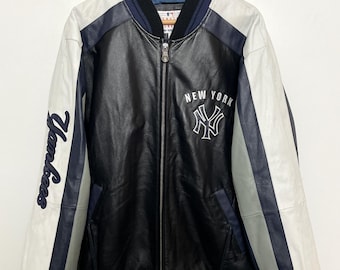 Vintage 1990s New York Yankees MLB Baseball Genuine Leather