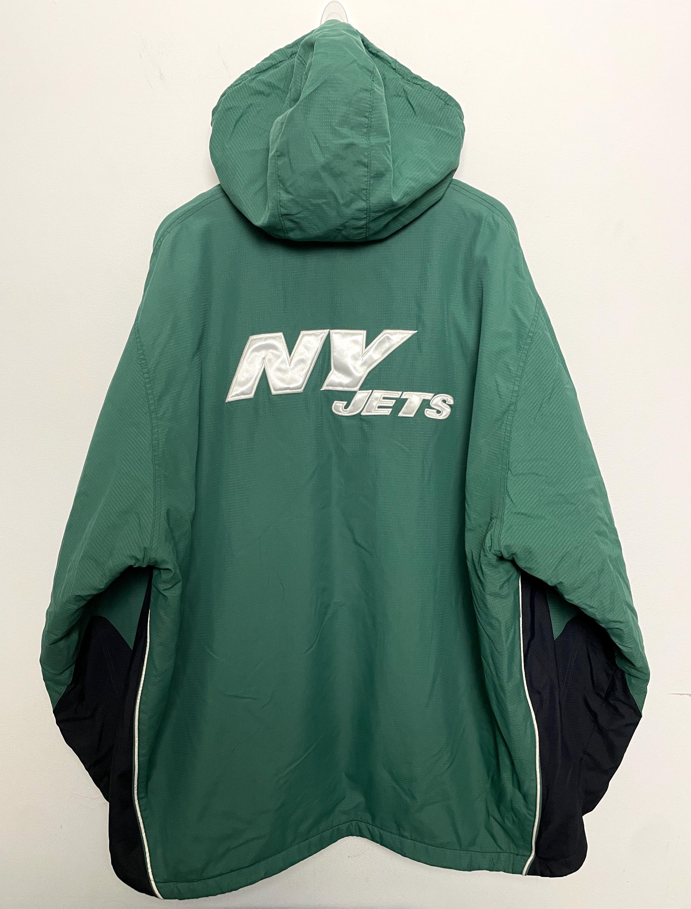 Vintage 2000s Reebok New York Jets NFL Football Black and Green
