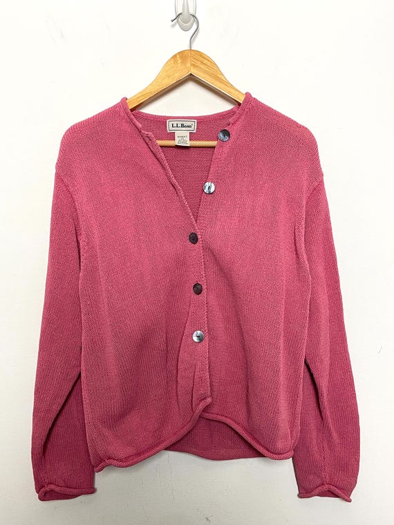 Vintage 1990s LL Bean Silk and Cotton Blend Women's Button Vintage 1990s LL Bean Silk and Cotton Blend Women's Button