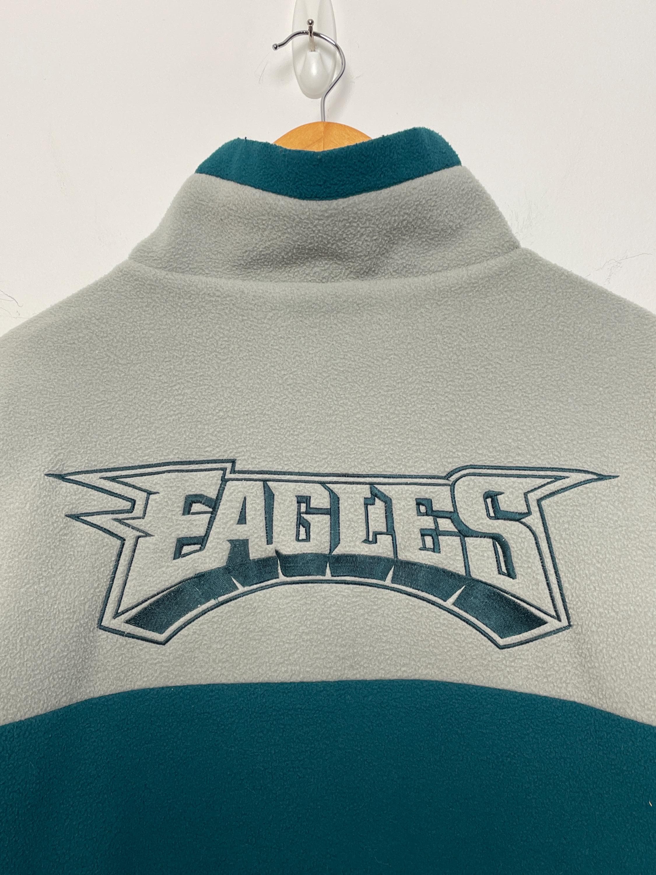 Vintage Philadelphia Eagles NFL Football Zip up Windbreaker and