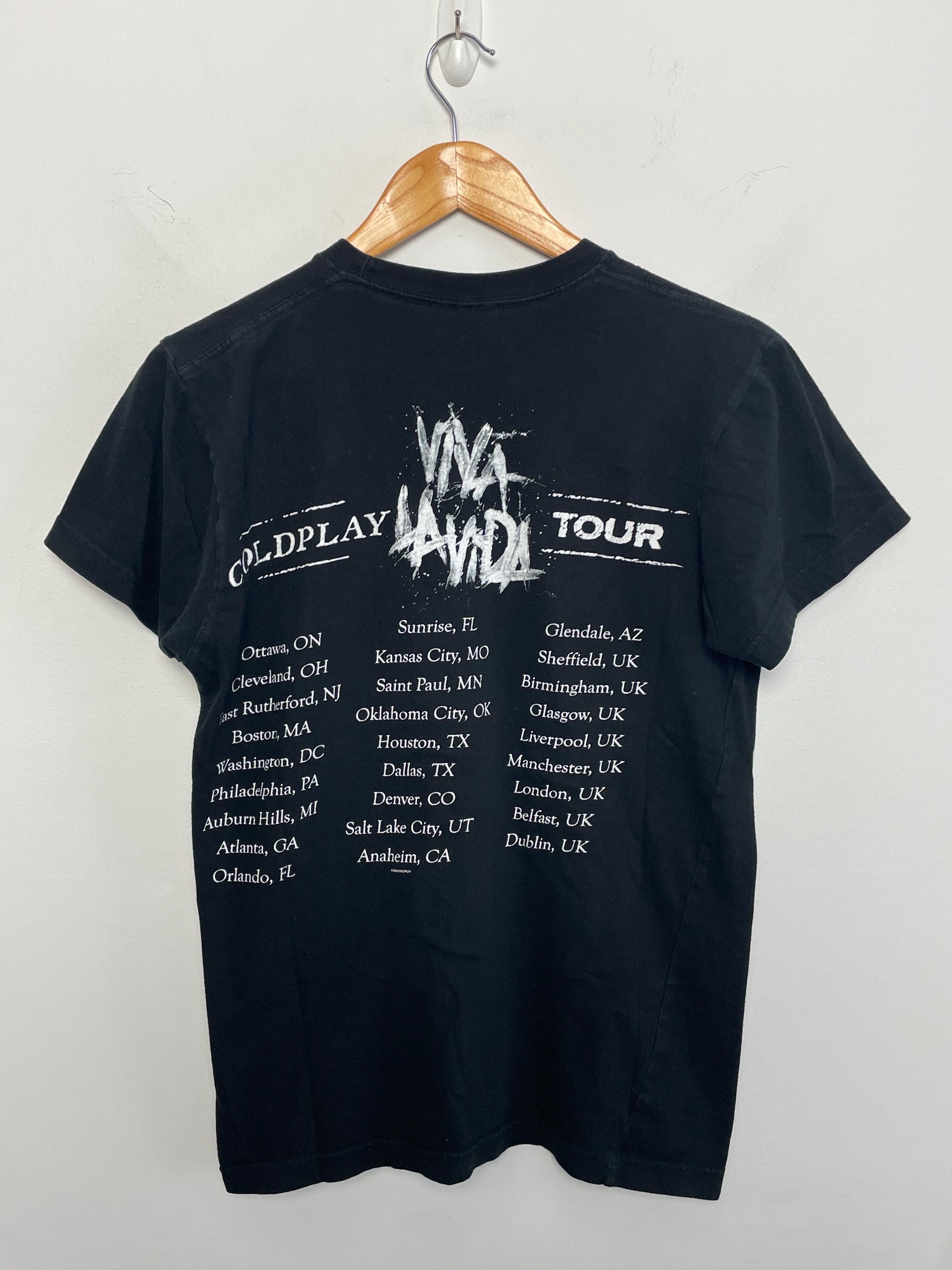 Vintage 2000s Coldplay Viva La Vida Tour Concert Graphic Rock Band
