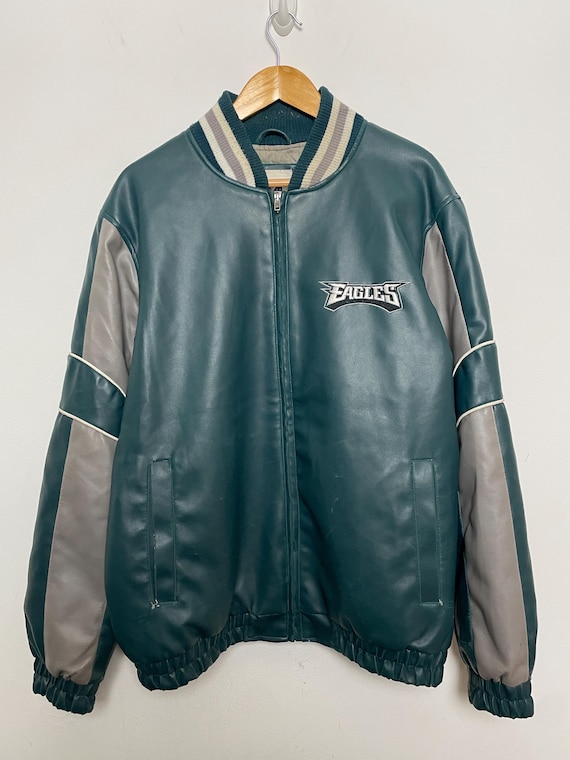 Vintage Philadelphia Eagles NFL Football NFC East Green Faux