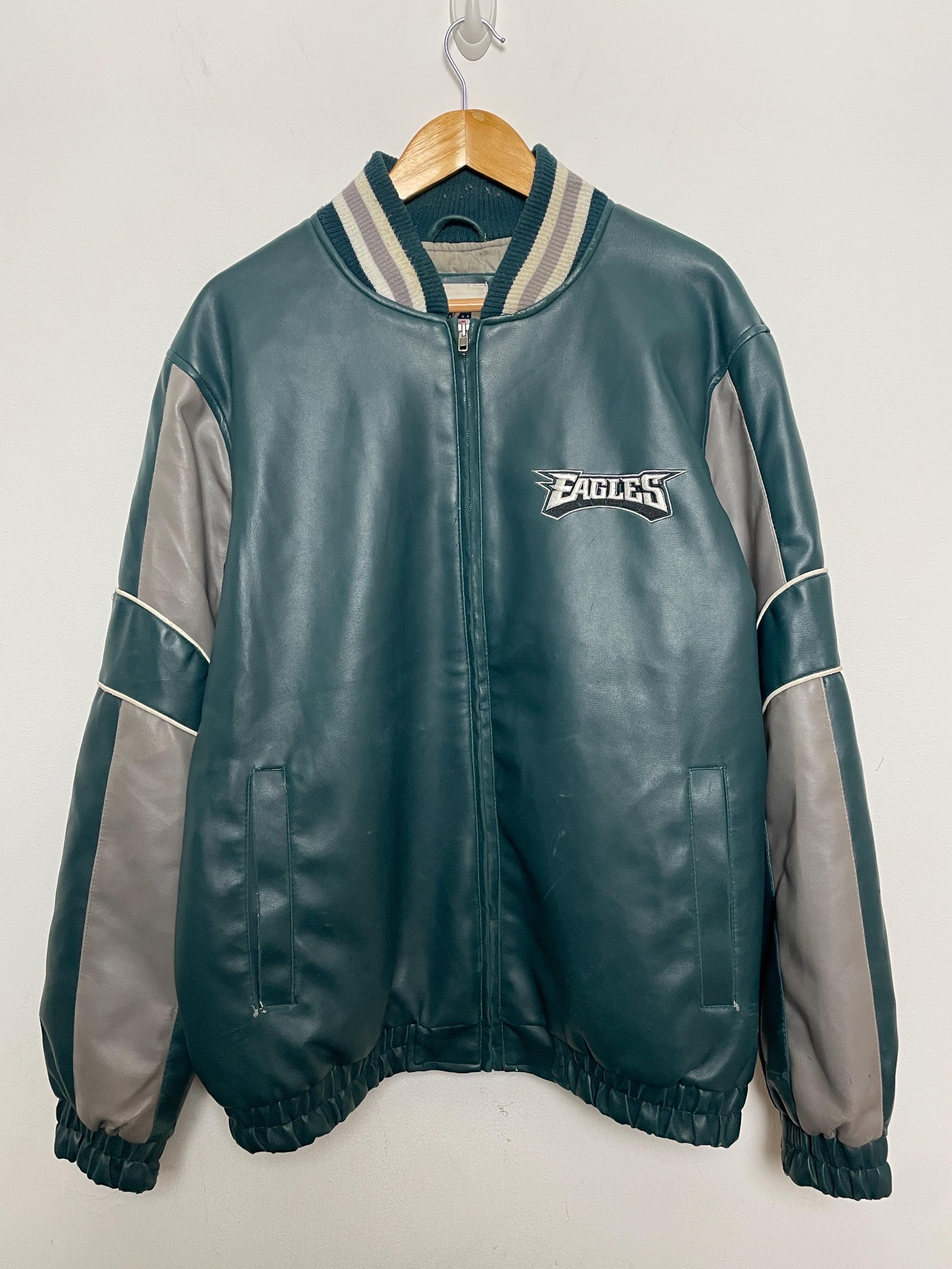 Vintage Philadelphia Eagles NFL Football NFC East Green Faux