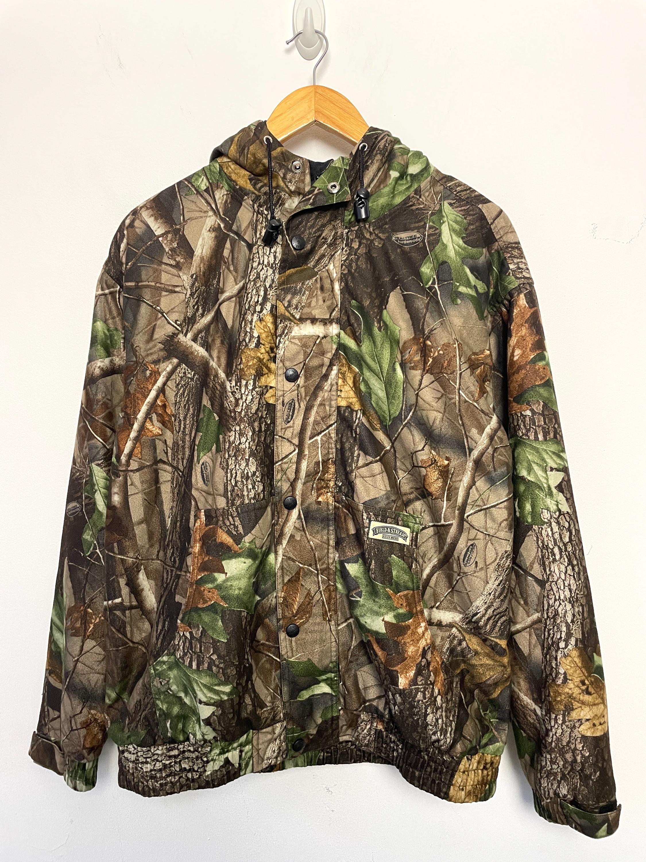 ジャケット・アウター Drug Dealer Jacket Jungle real tree camo Vintage Field and Stream Realtree Forest Camoufalge Hooded