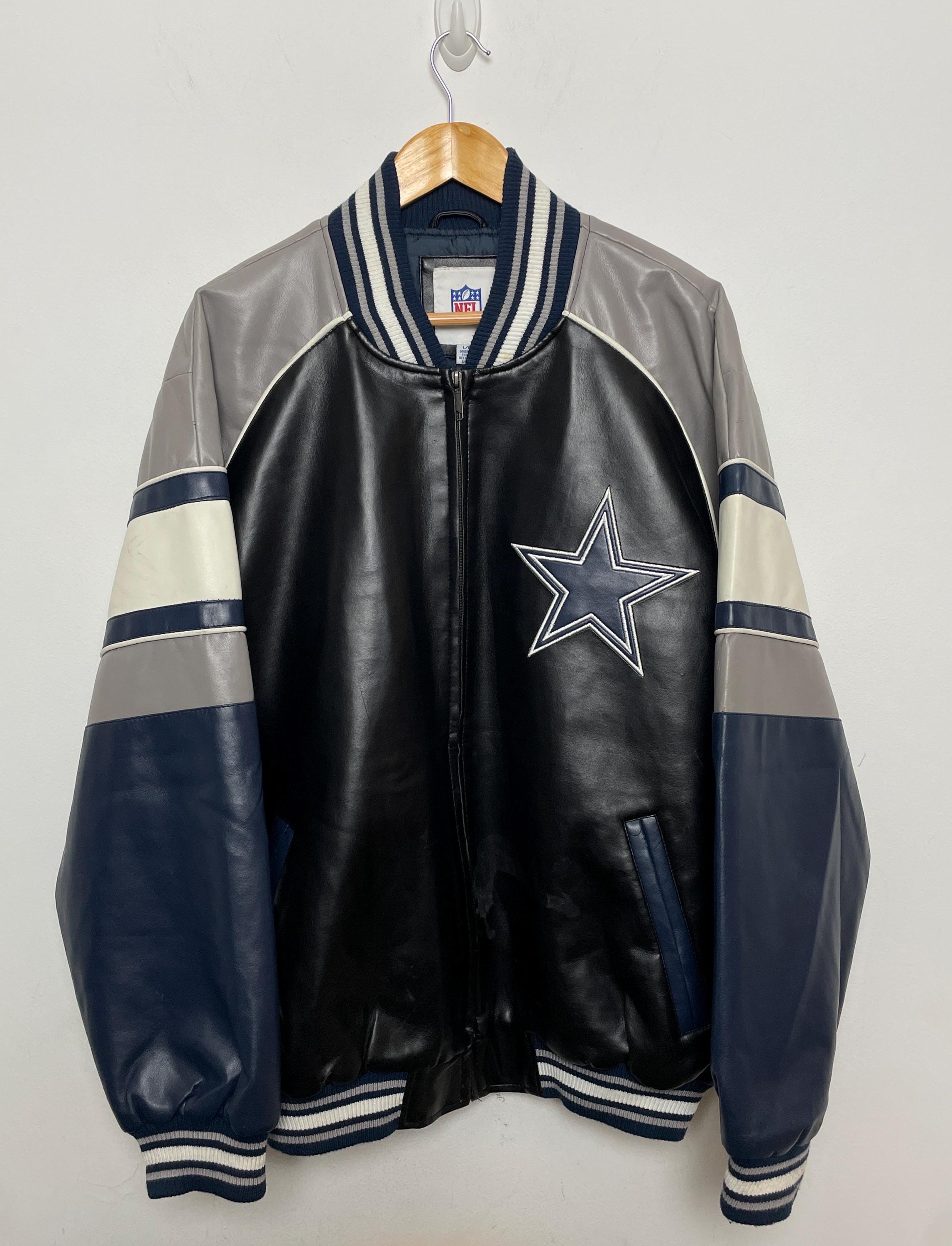 Vintage Dallas Cowboys NFL Football Faux Leather Spell Out Helmet