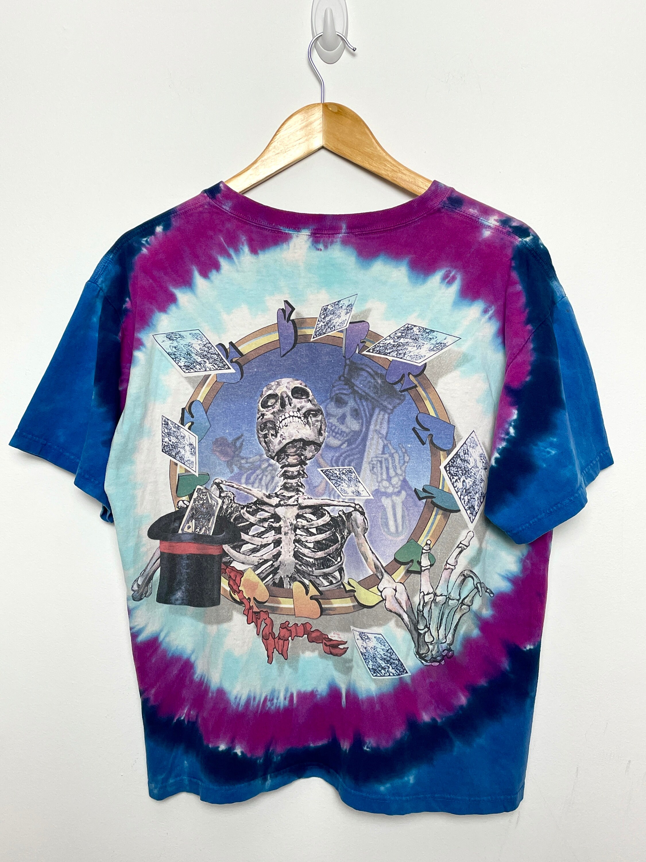 Music Vintage Tie Dye Grateful Dead Tee Shirt by Liquid Blue 1996 Size XL Made in USA