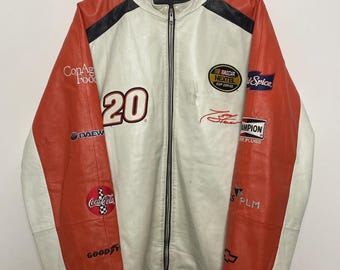 Vintage 1990s NASCAR Wilson's Leather Home Depot Tony Stewart #20 Vintage 1990s NASCAR Wilson's Leather Home Depot Tony Stewart #20