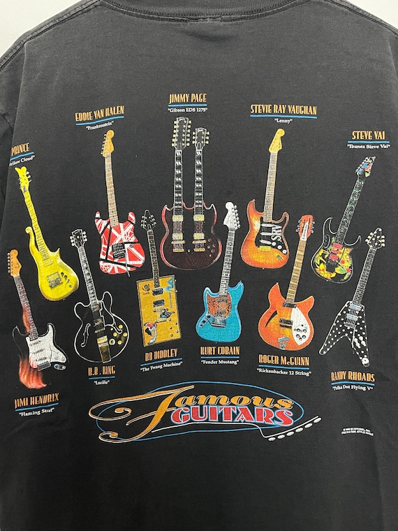 Vintage 1999 “famous Guitars” Jimi Hendrix Prince Van Halen Jimmy