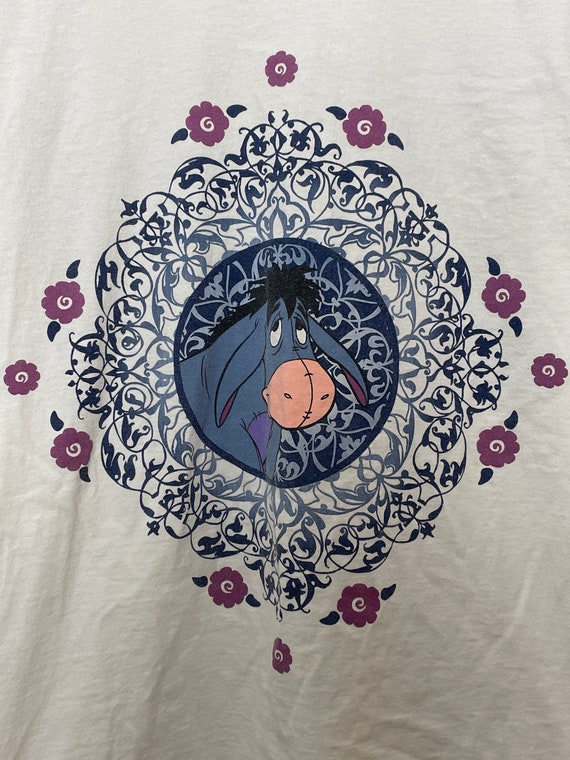 DISNEY イーヨー ビッグプリント tシャツ ヴィンテージ くまのプーさん ヴィンテージ 1990 年代 ディズニー くまのプーさん イーヨー