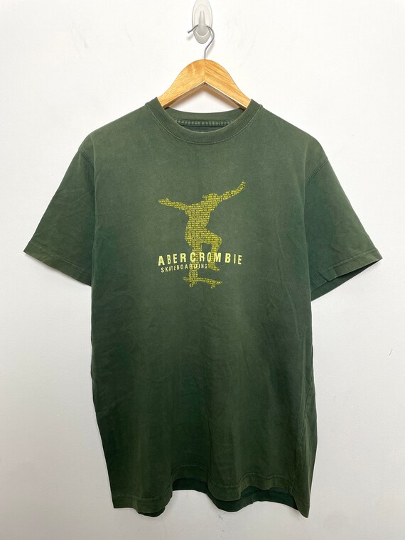 Vintage Abercrombie & Fitch Manure Ringer T Shirt | Depop