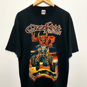2000s Ozzfest Ozzy Osbourne Black Sabbath Graphic Festival Concert Band Tee Shirt (size adult XL)