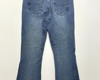 Pantalones vaqueros acampanados de mezclilla azul para mujer, estilo vintage Y2K LEI Life Energy Intelligence (talla 9 de mujer)