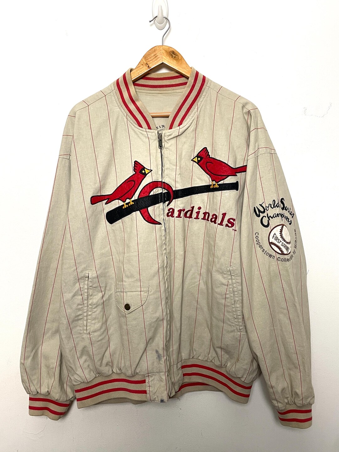 GENUINE MERCHANDISE MLB ウールジャケット vintage 古着 90s MLB ヤンキース 本革 レザー ウール ジャケット スタジャン
