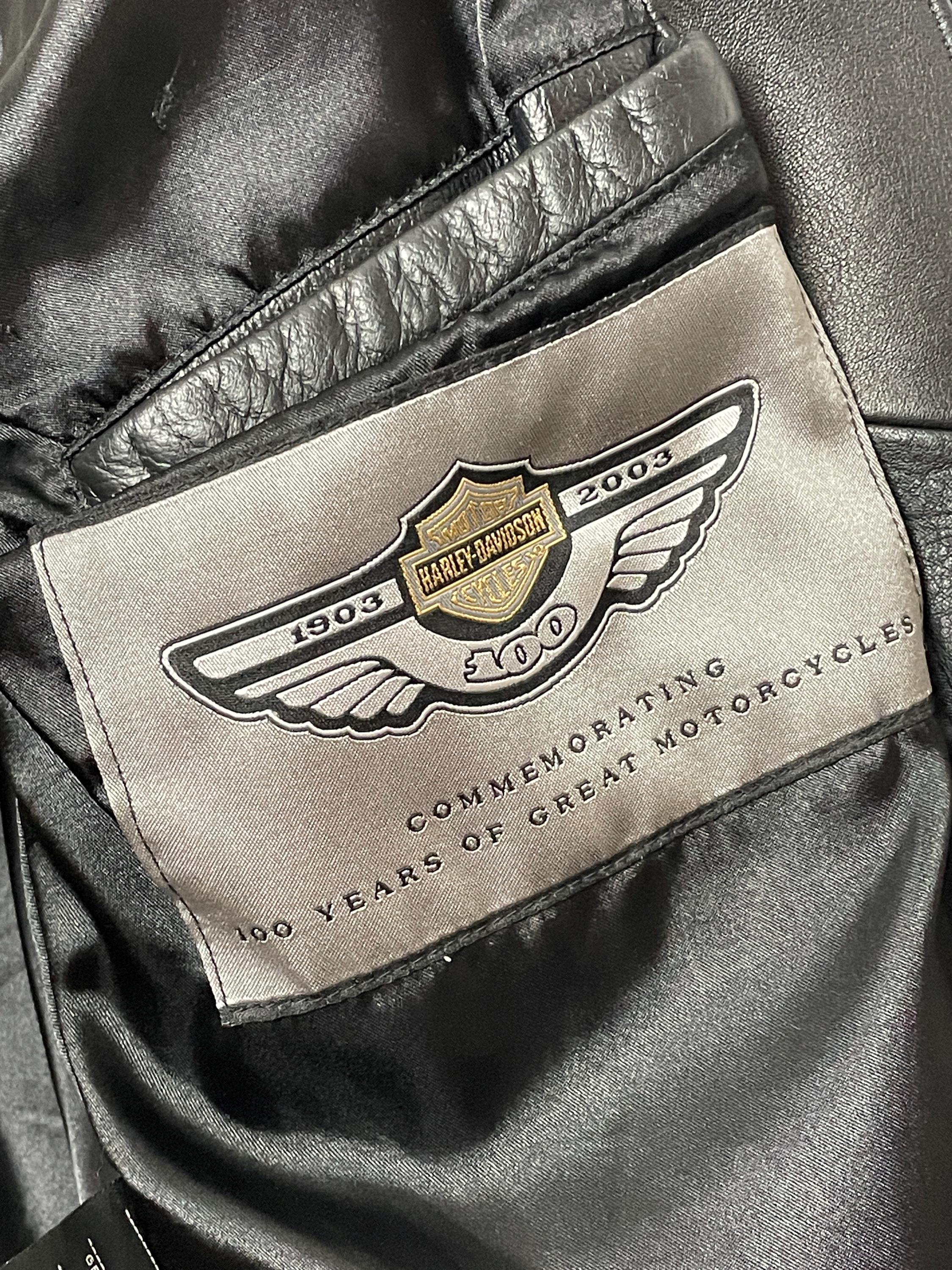 Vintage 2003 Harley Davidson Motorcycles 100 Year Anniversary Zip