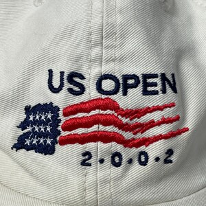 Vintage 2002 Tennis US Open New York City American Flag Heineken Baseball Style Hat (adjustable) image 2