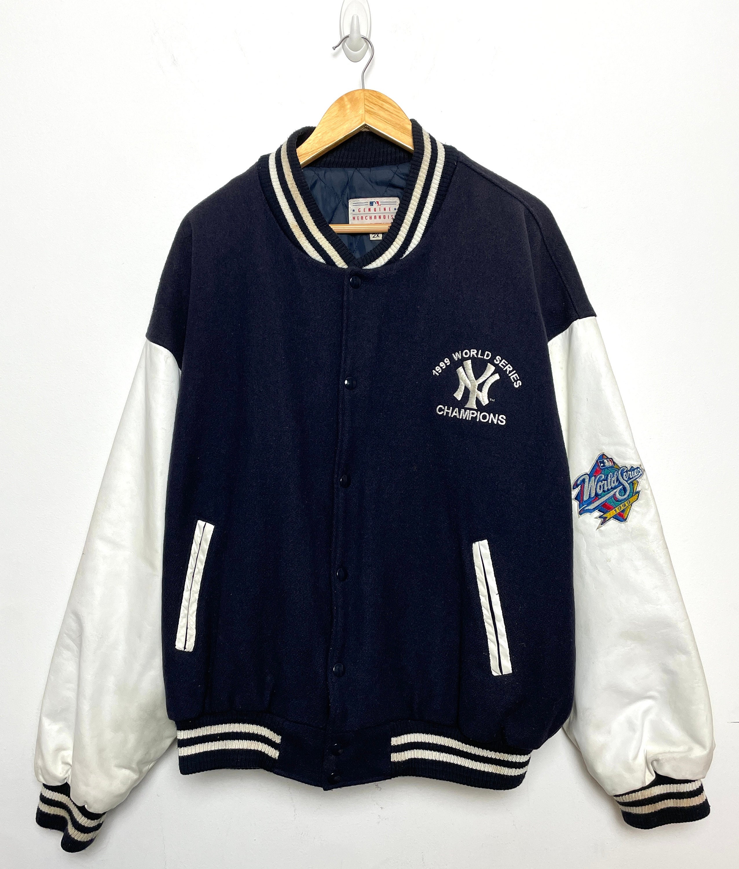 New York Yankees ジャケット ネイビーXXL Vintage 1999 New York Yankees World Series Champions MLB